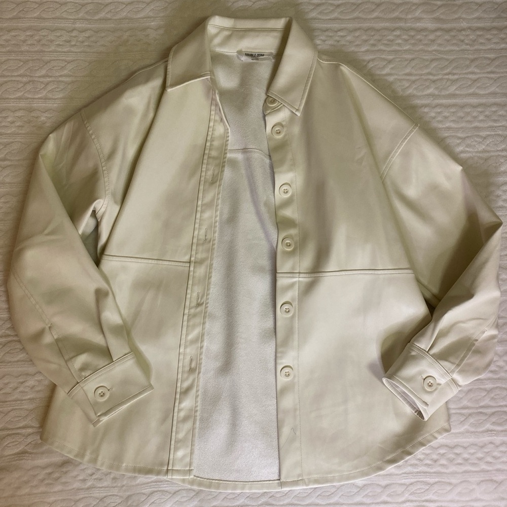 Leather jacket oversized